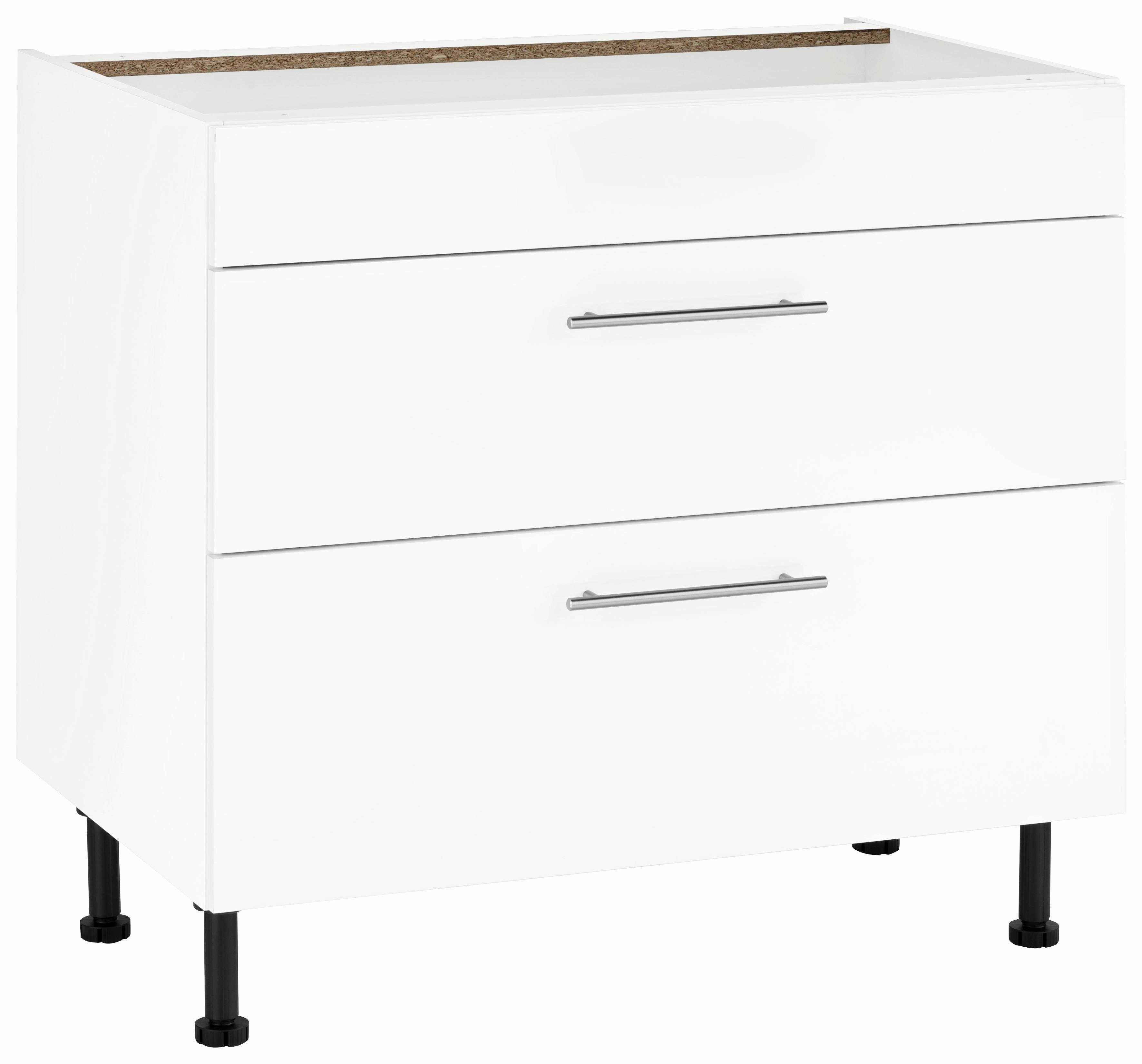 wiho Küchen Kochfeldumbauschrank Ela 90 cm breit, mit Soft-Close-Funktion