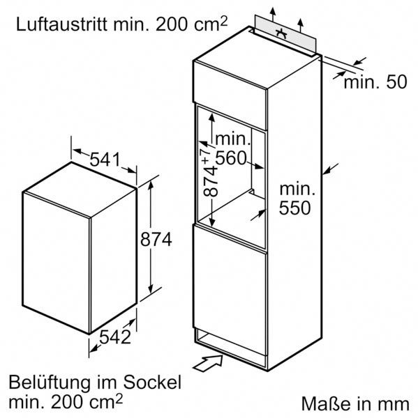 12. Bild von BOSCH Einbaugefrierschrank 4 GIV21VSE0, 87,4 cm hoch, 54,1 cm breit