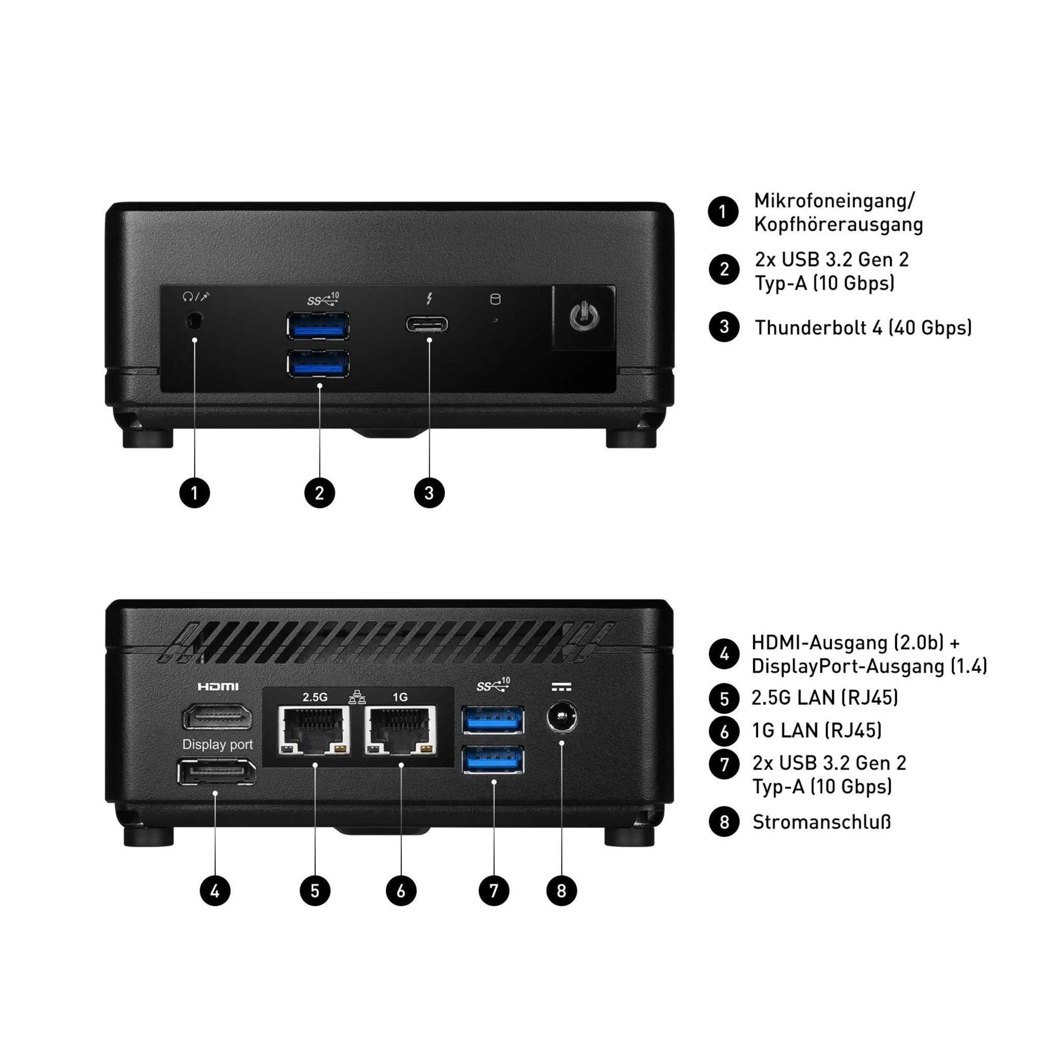 MSI MSI Cubi 5, Intel Core i3 4.4 GHz 8GB 256GB Windows 11 Office 2024 Mini-PC (Intel Core™ i3 1215U, 8 GB RAM, 256 GB SSD)