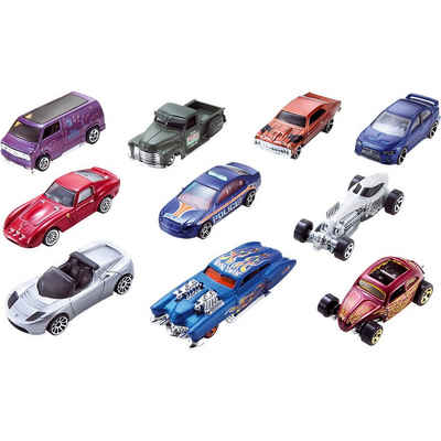 Mattel® Spielzeug-Auto »Hot Wheels 10er Geschenkset Sortiment«