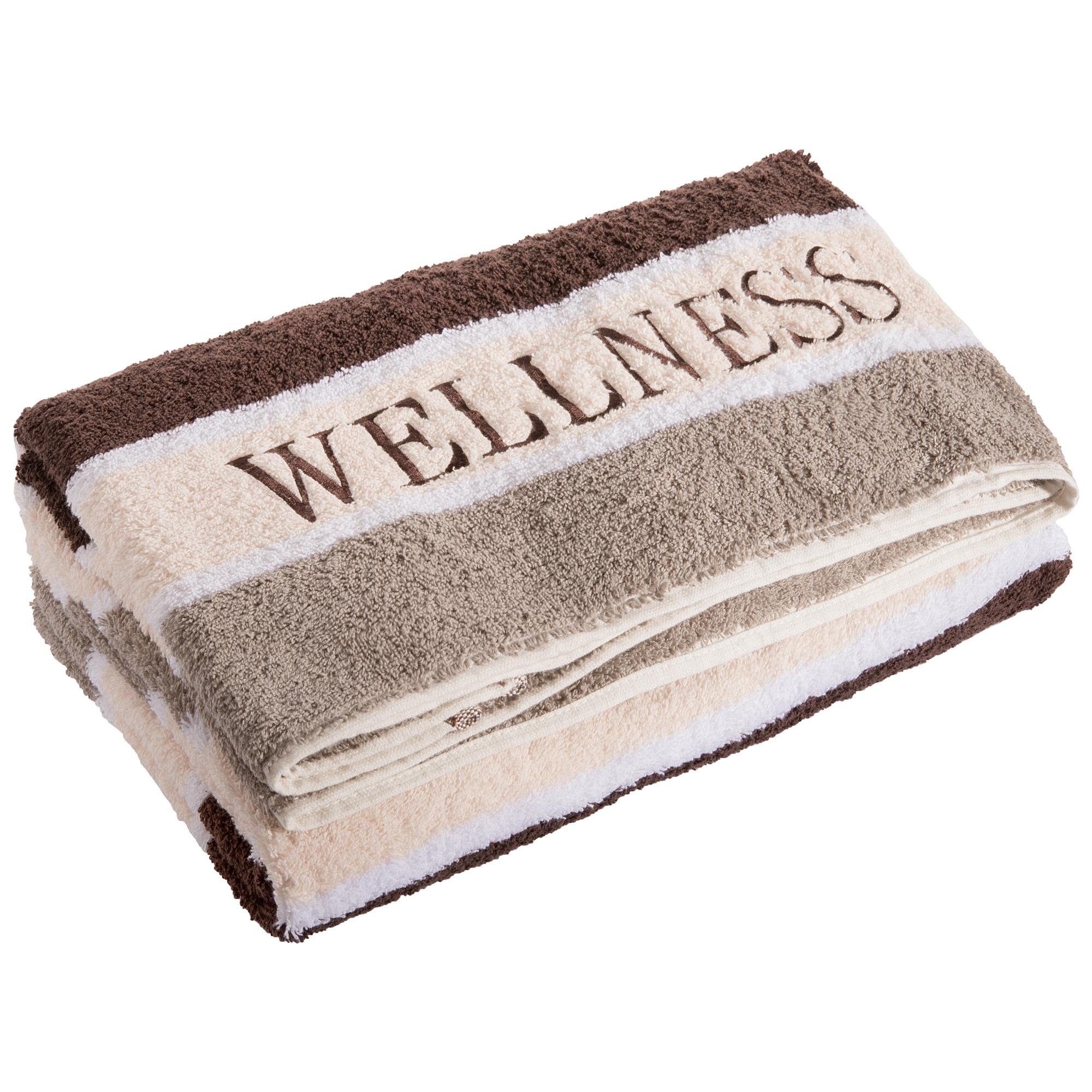 aqua-textil Saunatuch Wellness Strand Handtuch Frottee günstig online kaufen