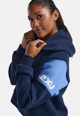 2xU Laufshirt Form Spliced Crop Hoodie (1-tlg)