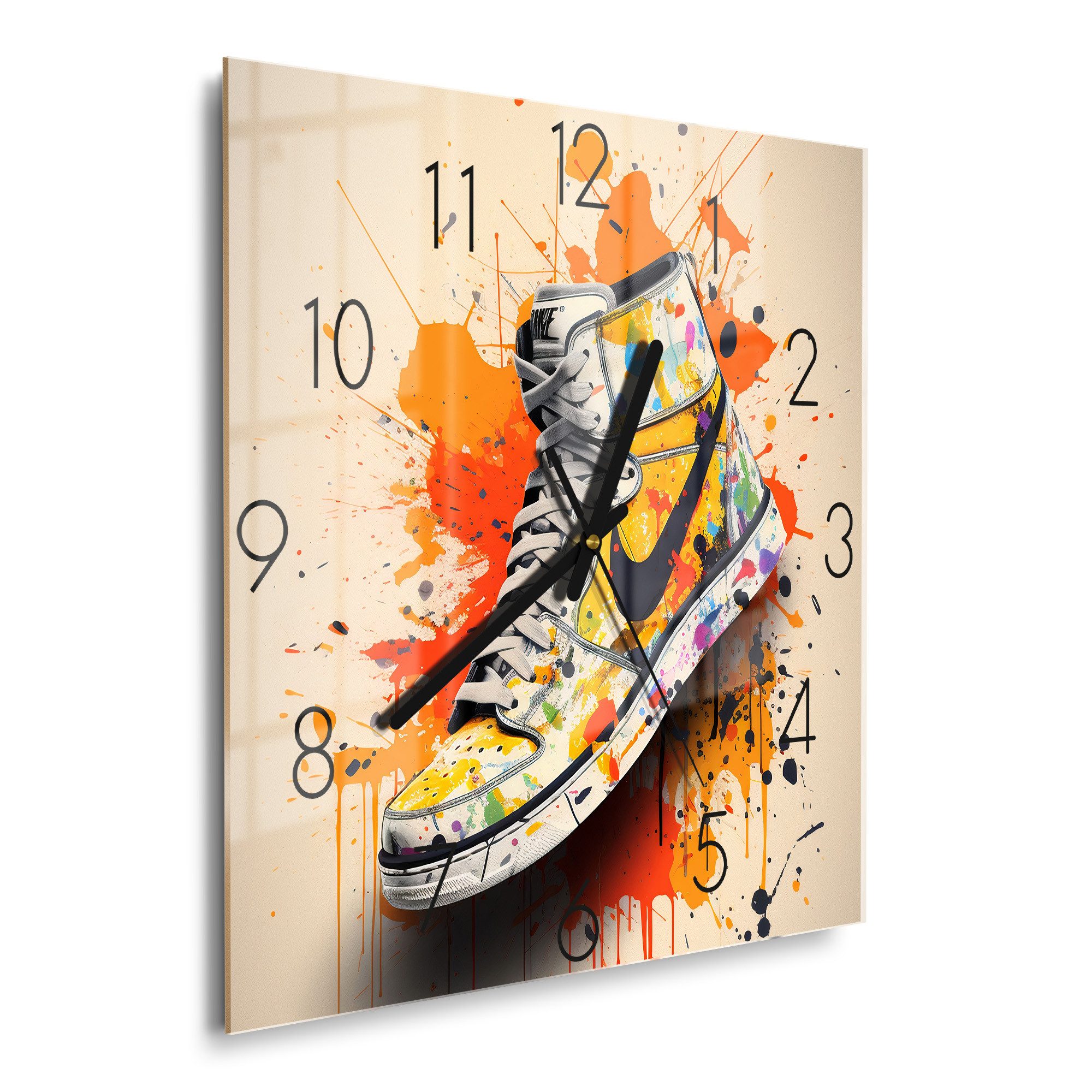 DEQOART Wanduhr 'Streetwear Symphony' (Glas Glasuhr günstig online kaufen