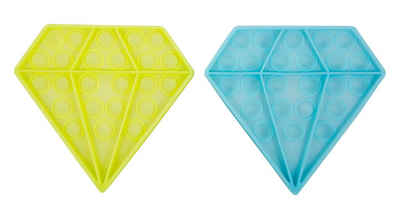 C&T Spiel, Diamanten - leuchten im Dunkeln - Bubble Push Pop it Fidget - Anti-Stress Spiel