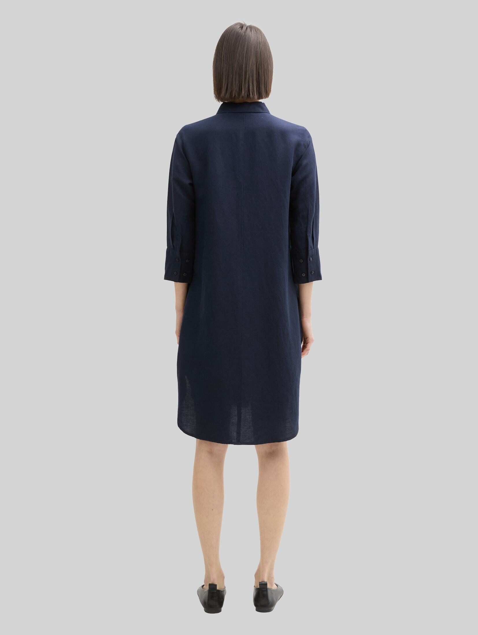 TOM TAILOR Sommerkleid Kleider & Jumpsuits Blusenkleid mit Leinenanteil