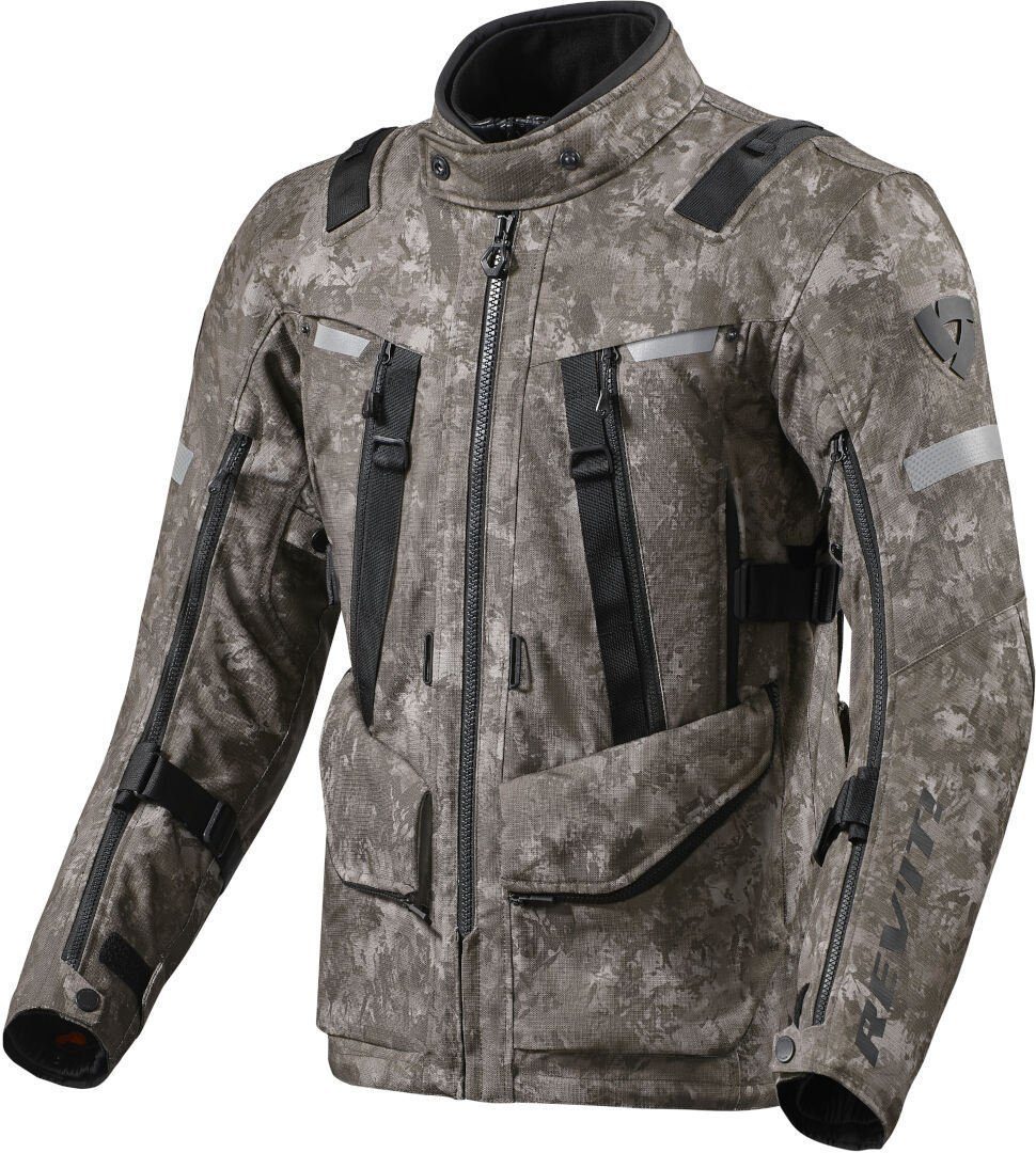 Revit Motorradjacke Sand 4 H2O Motorrad Textiljacke herausnehmbares Innenfutter,herausnehmbare Membrane,wasserdicht