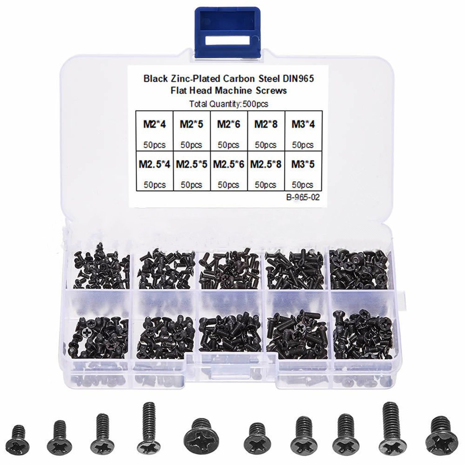 Schrauben- und Dübel-Set 500-tlg Computer-Reparatur schrauben-Set M2 M2.5 M3