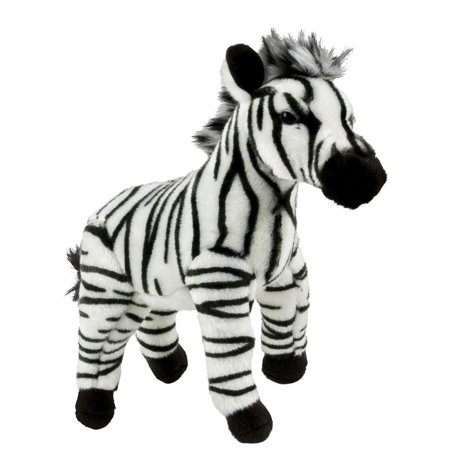 Uni-Toys Kuscheltier Kuscheltier Zebra 23 cm stehend Uni-Toys