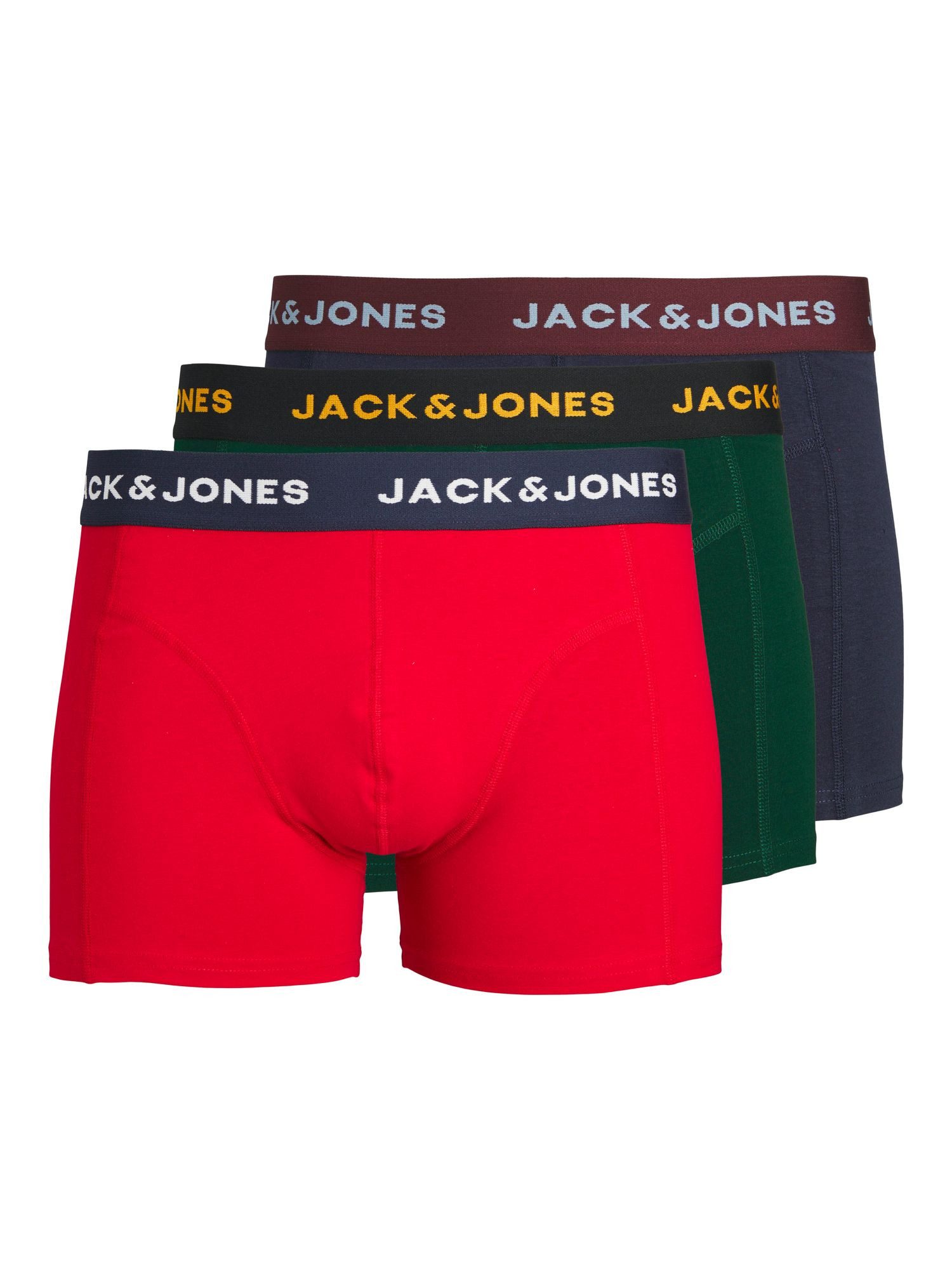 Boxershorts Jack & Jones Herren 3er-Pack Boxer-Shorts JwhJames Unterwäsche Trunks