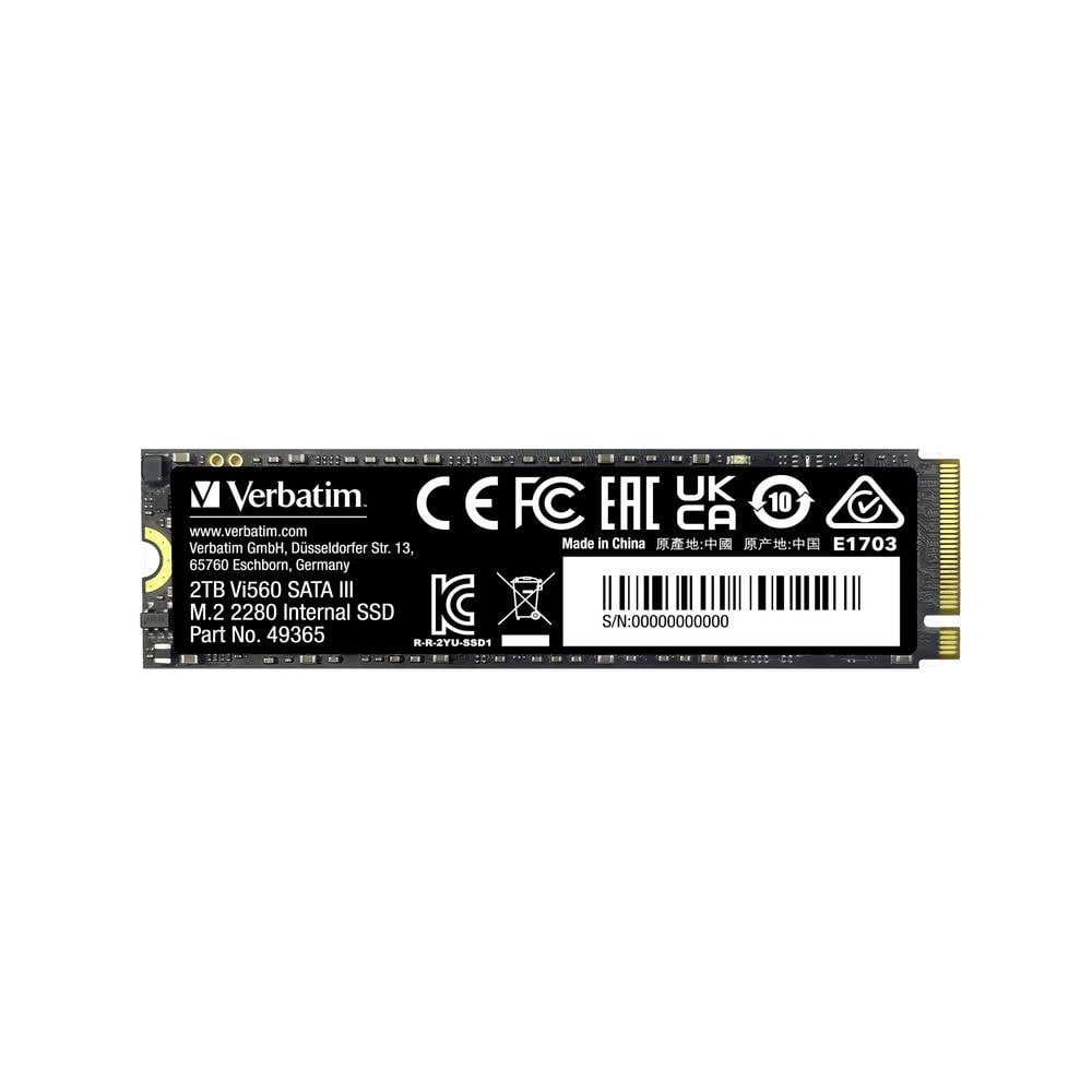 Verbatim Interne M.2 SATA SSD 2280 SSHD-Hybrid-Festplatte, 3D NAND