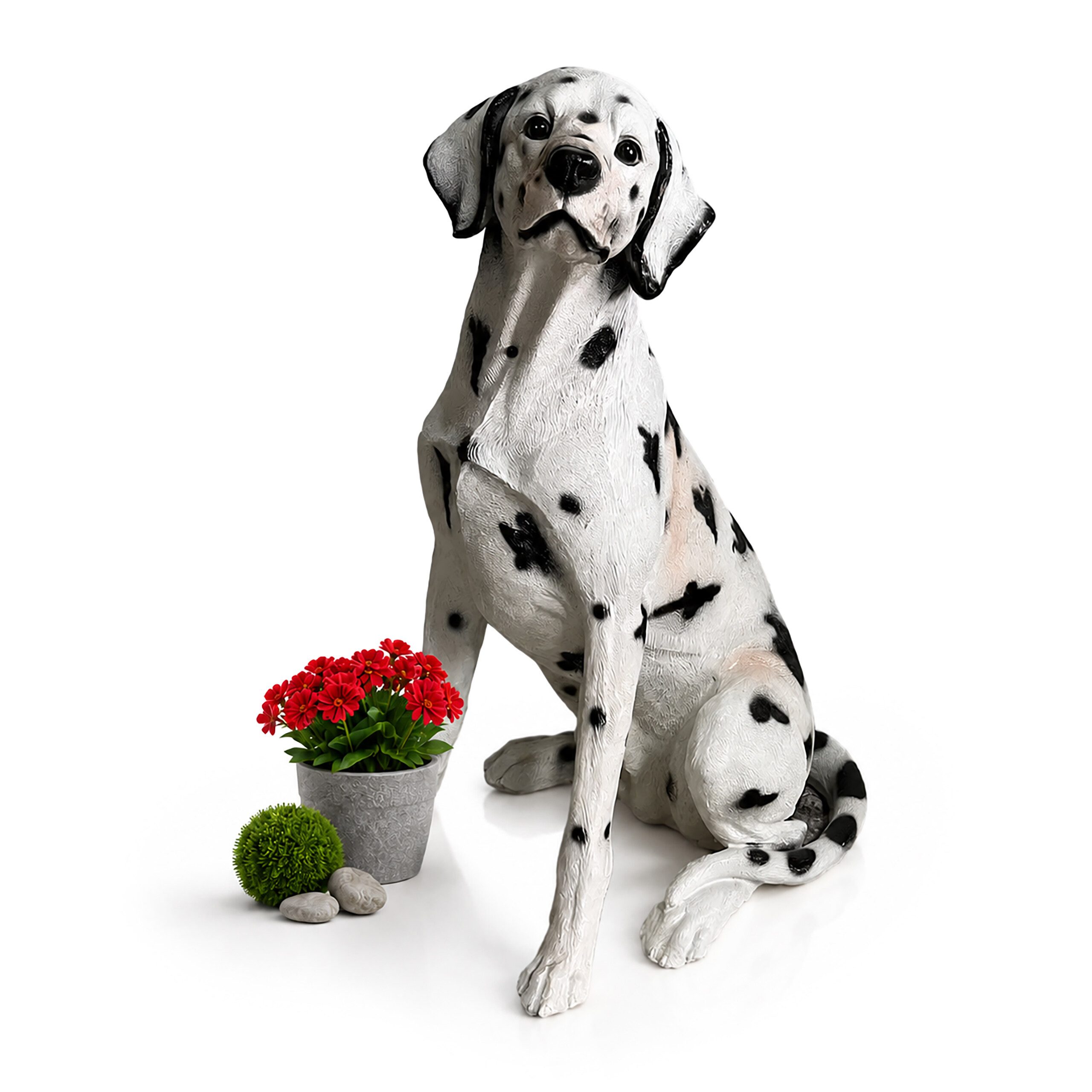 relaxdays Gartenfigur Hund, Dalmatiner