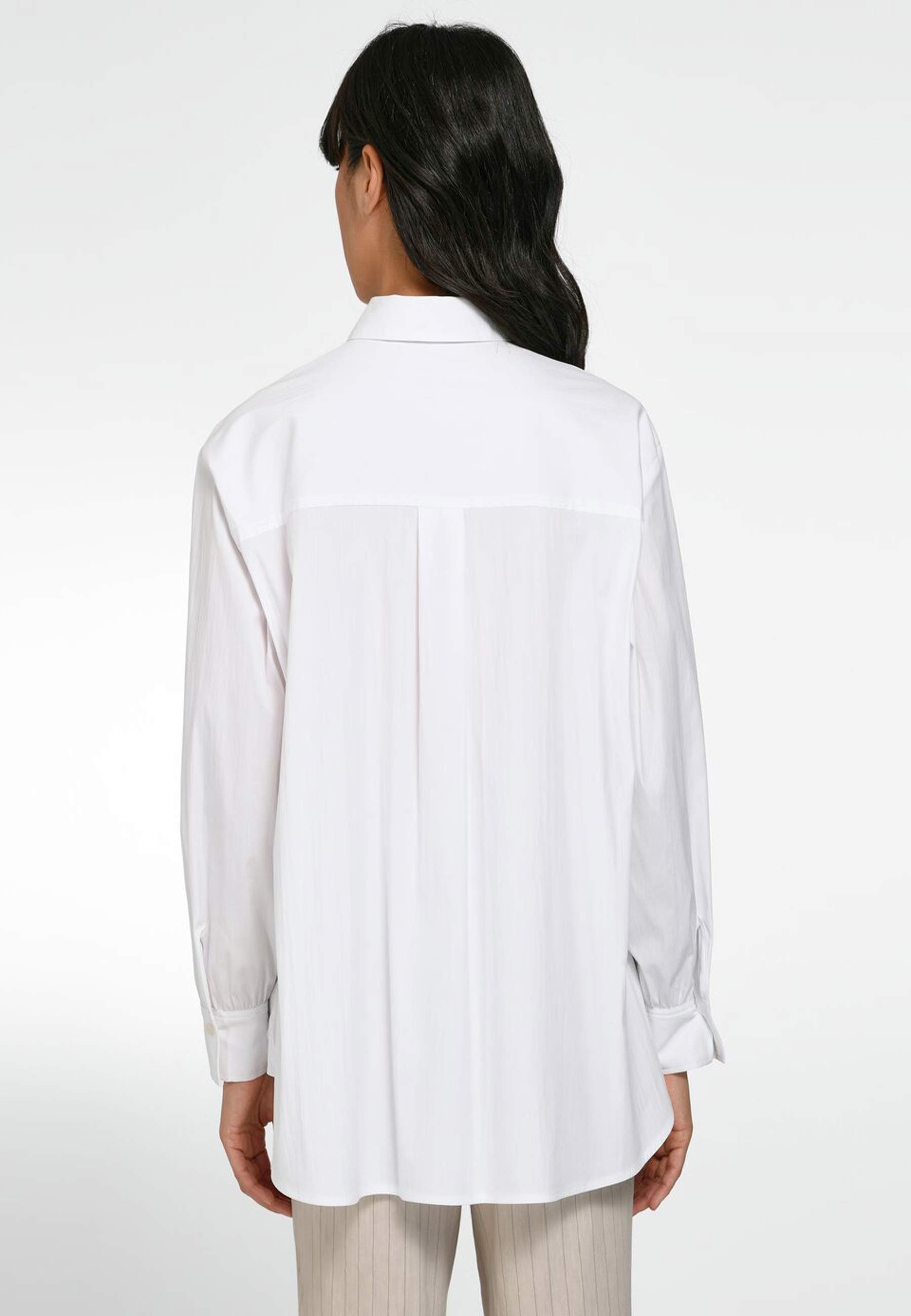 mit Cotton Bluse modernem Klassische Basler Design