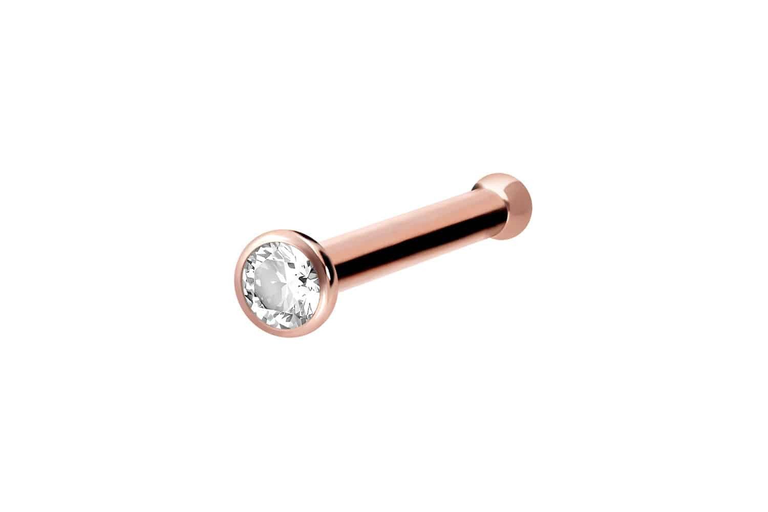 PIERCINGLINE Nasenpiercing Chirurgenstahl Nasenstecker Pin KRISTALL günstig online kaufen