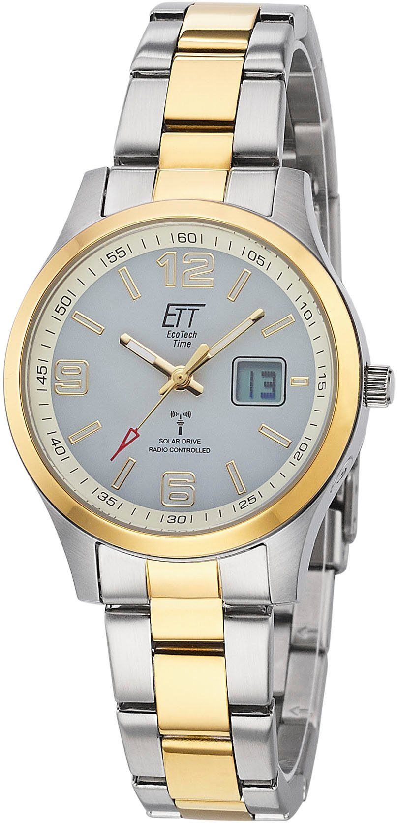 ETT Eco Tech ETT Solar Time Funkuhr Gobi Lady, ELS-11590-12M