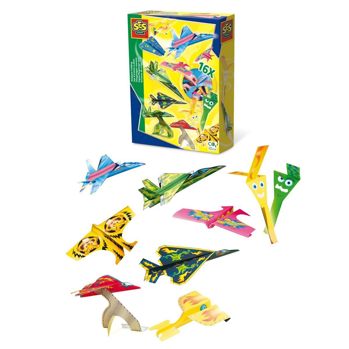 Spiel SES CREATIVE Falt Set Flugzeuge
