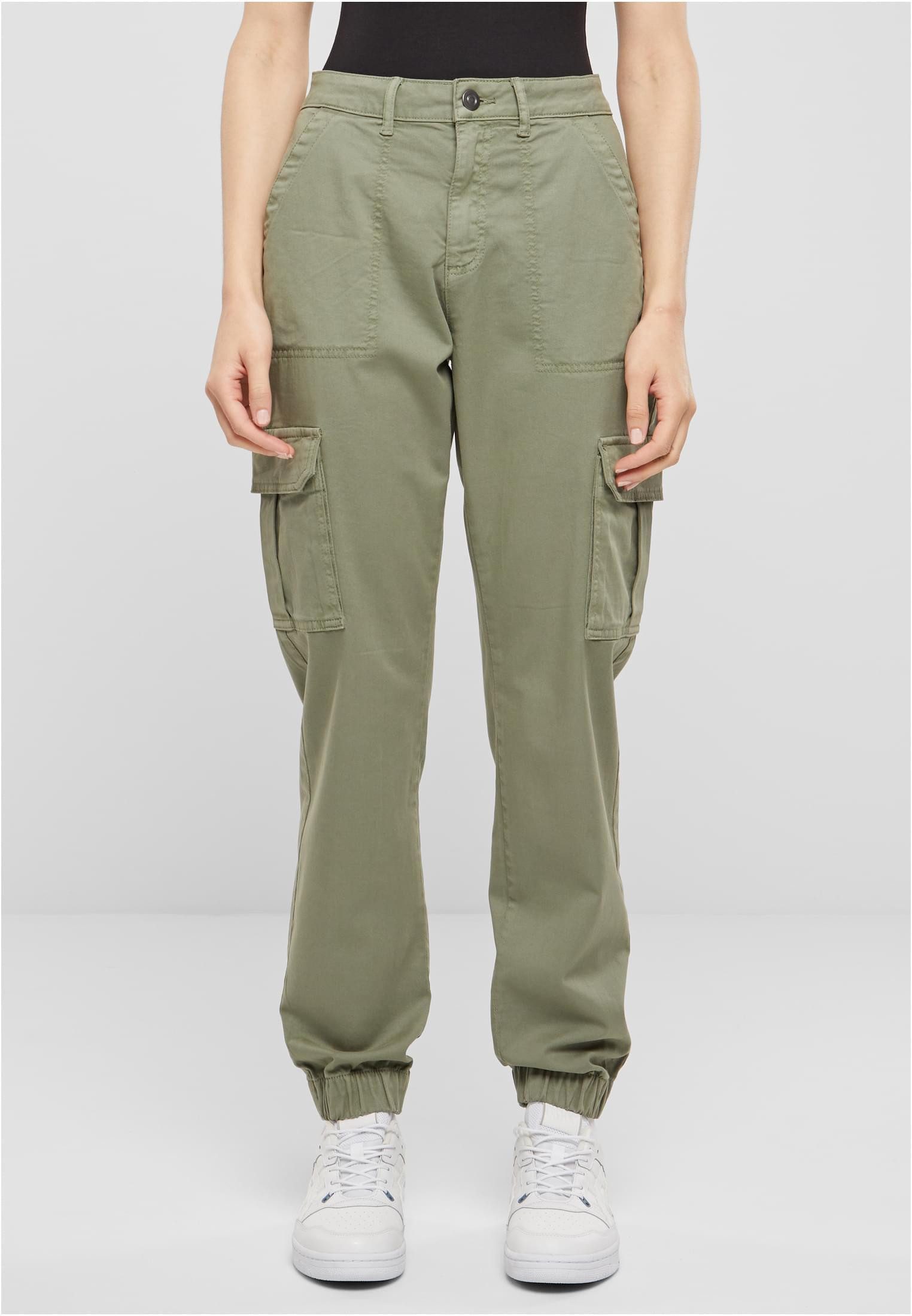 URBAN CLASSICS Stoffhose "Urban Classics Damen Ladies Cotton Twill Utility günstig online kaufen