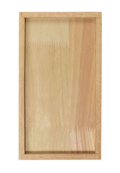ASA SELECTION Servierplatte Holztablett rechteckig natur 25 x 14 cm, Holz, (Tablett)