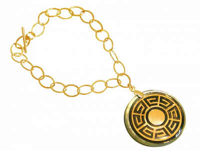 Gemshine Armkette »Medaillon Perlmutt«, Made in Germany