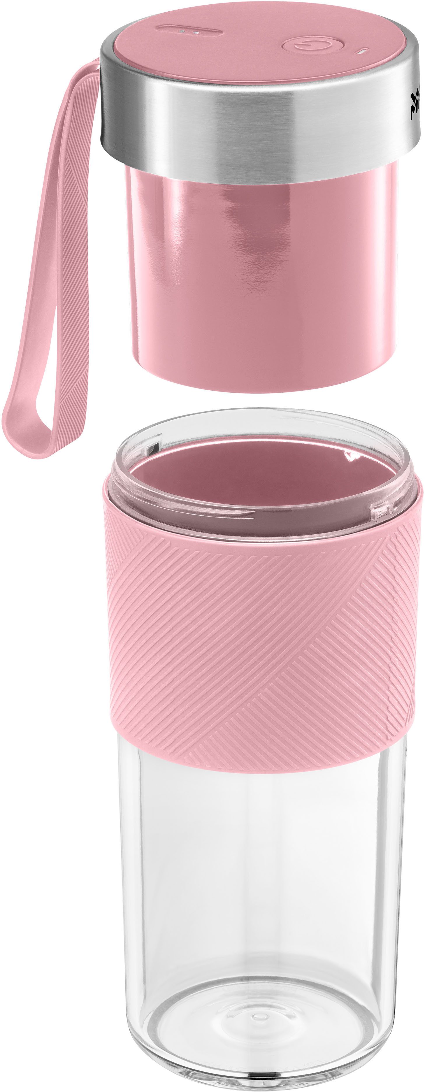 WMF Smoothie-Maker KÜCHENminis Mix on the Go, 50 W, tragbar, wiederaufladbar, 300 ml, 50 W, langlebiger Akku, 20.000 U/min