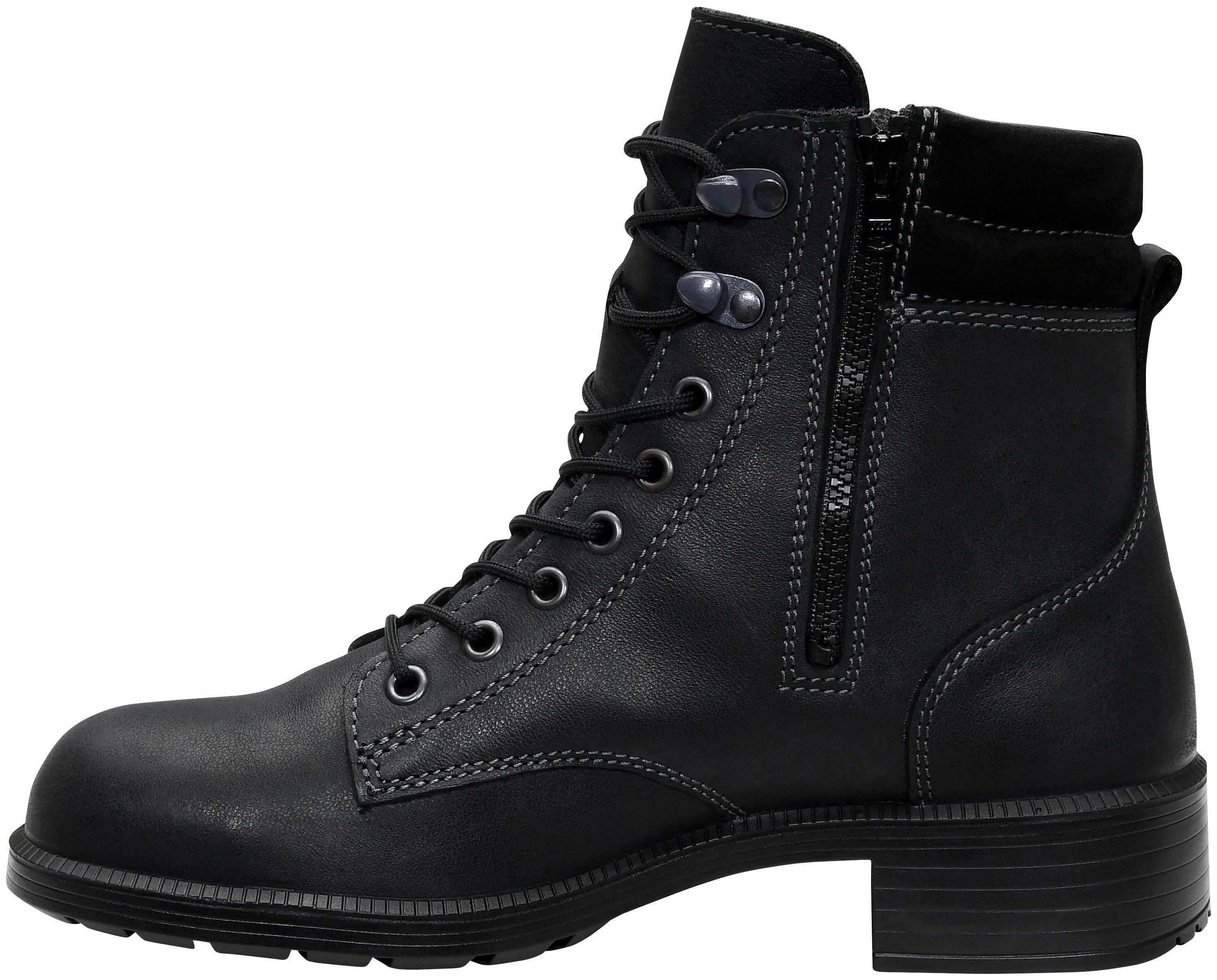 Elten NIKOLA red Mid ESD Sicherheitsstiefel S2 S2 schwarz