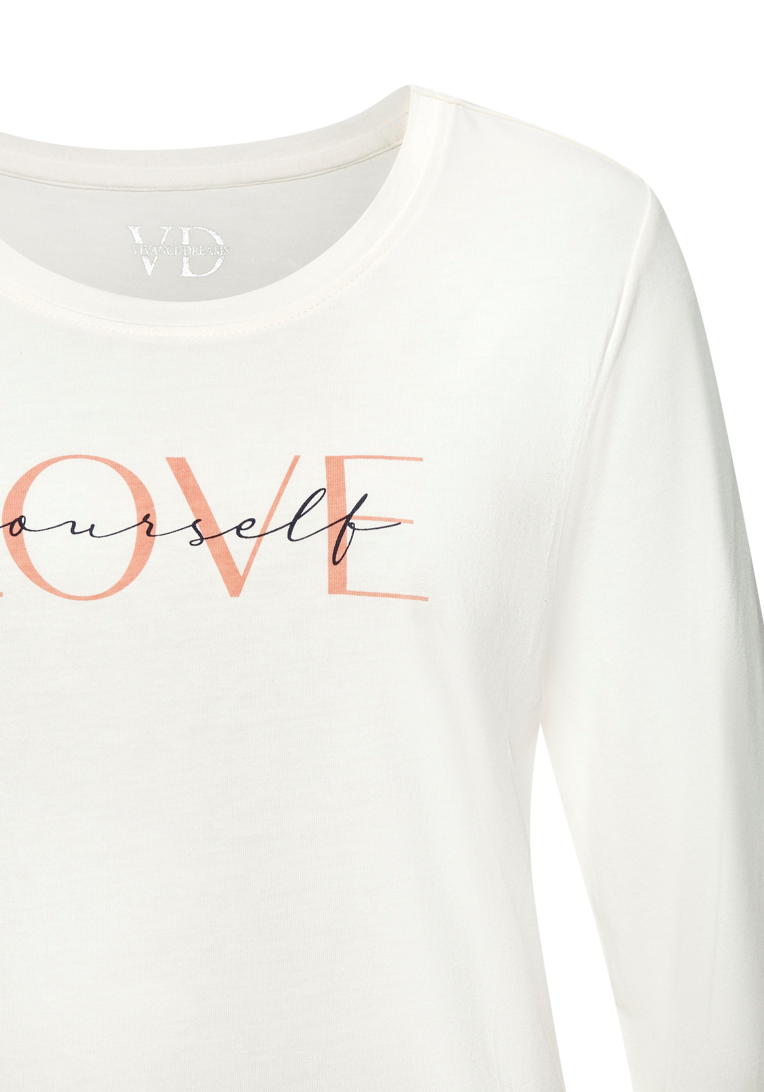 Vivance Dreams by Lascana Longsleeve mit schönem Frontprint – Bild 5 von 5