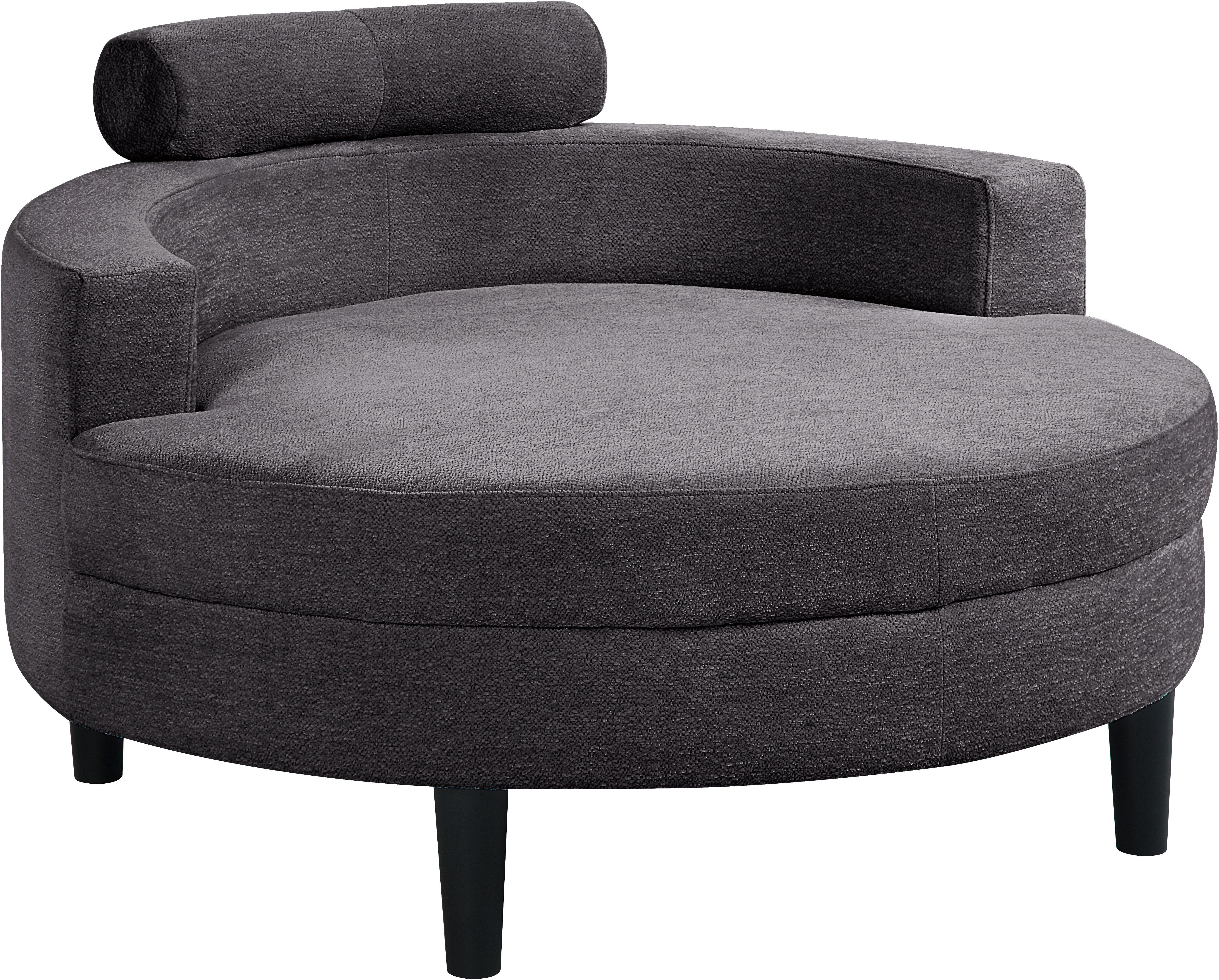 ATLANTIC home collection Loveseat Ravi, B: 114 cm, XXL- Sessel, mit Stauraumhocker, Rückenstütze & 4 Zierkissen