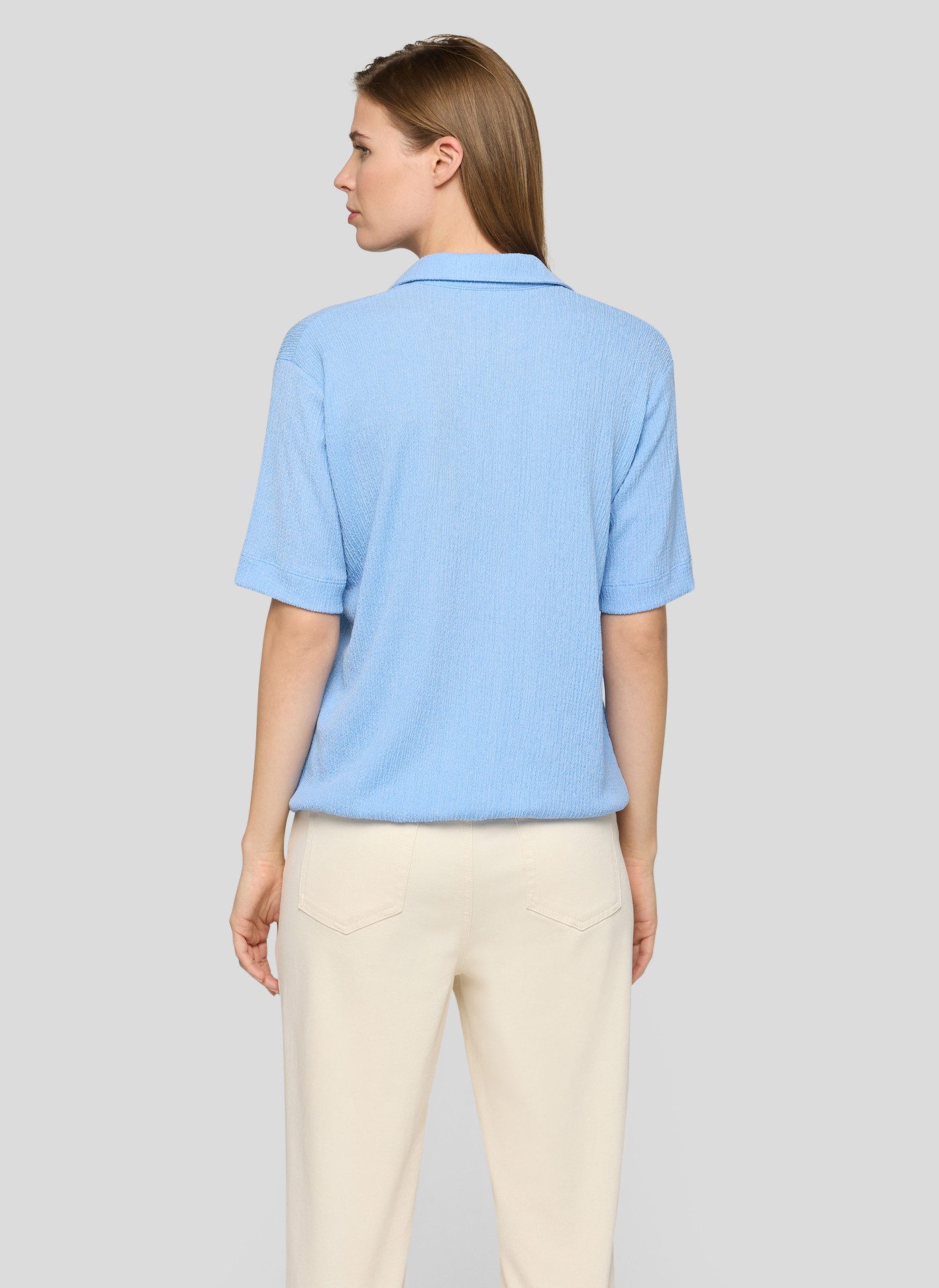 Rabe Poloshirt in Crinkle-Optik günstig online kaufen