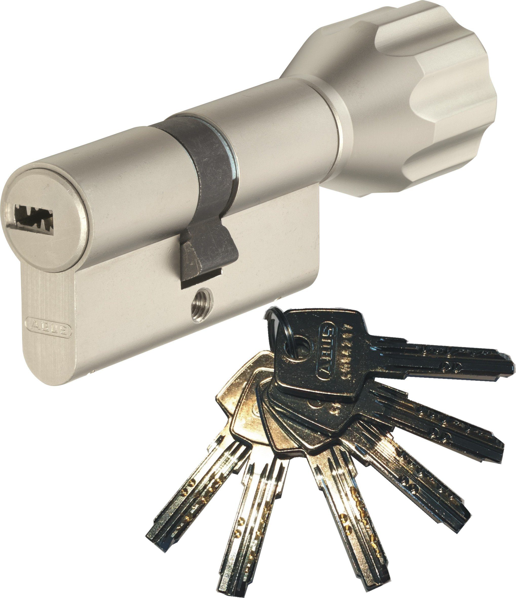 ABUS Profilzylinder ABUS EC550 ECK550 Knaufzylinder versch. Längen, mit 3-6 Schlüssel, Verschiedenschließend