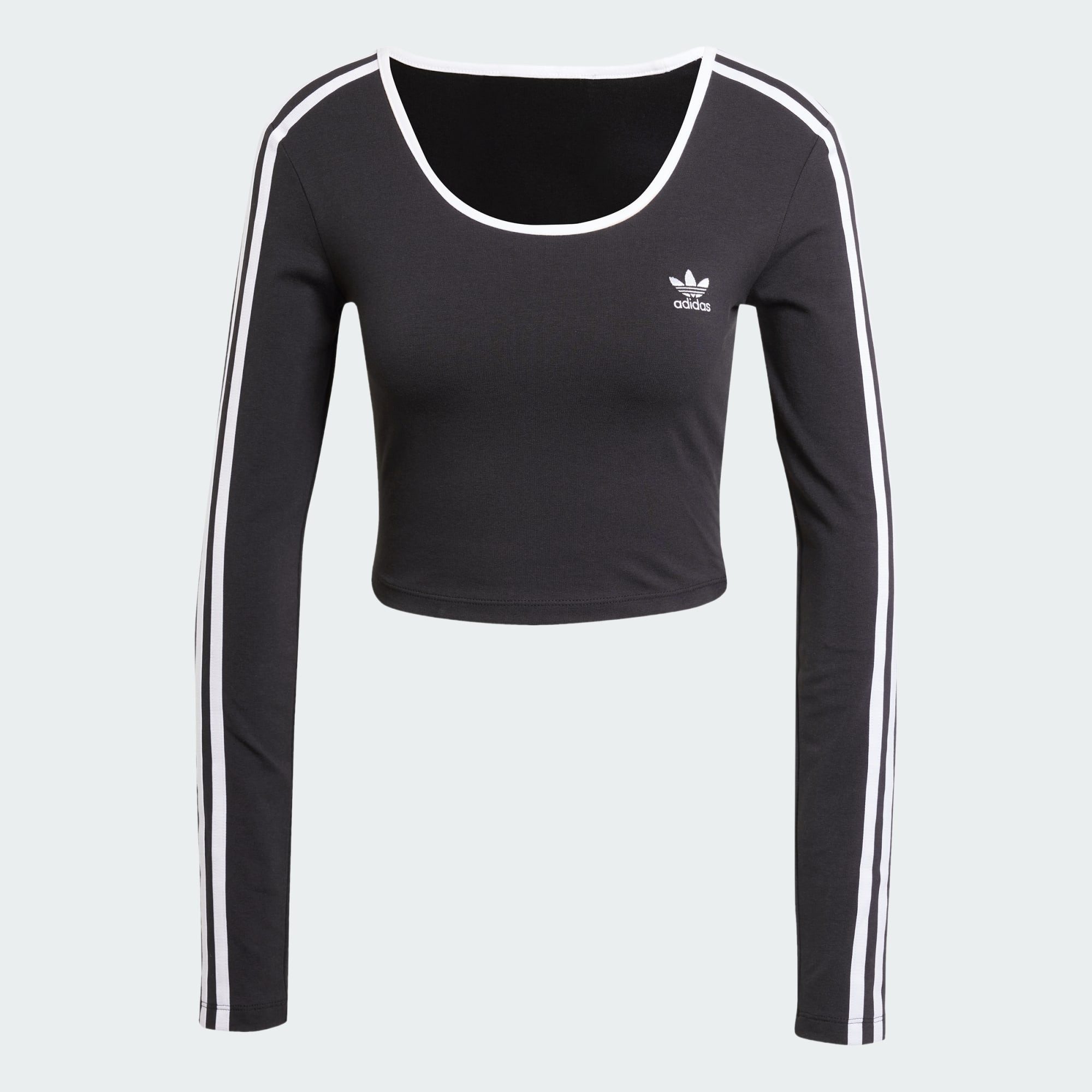 adidas Originals Langarmshirt ADICOLOR 3-STREIFEN CROP LONGSLEEVE (1-tlg)