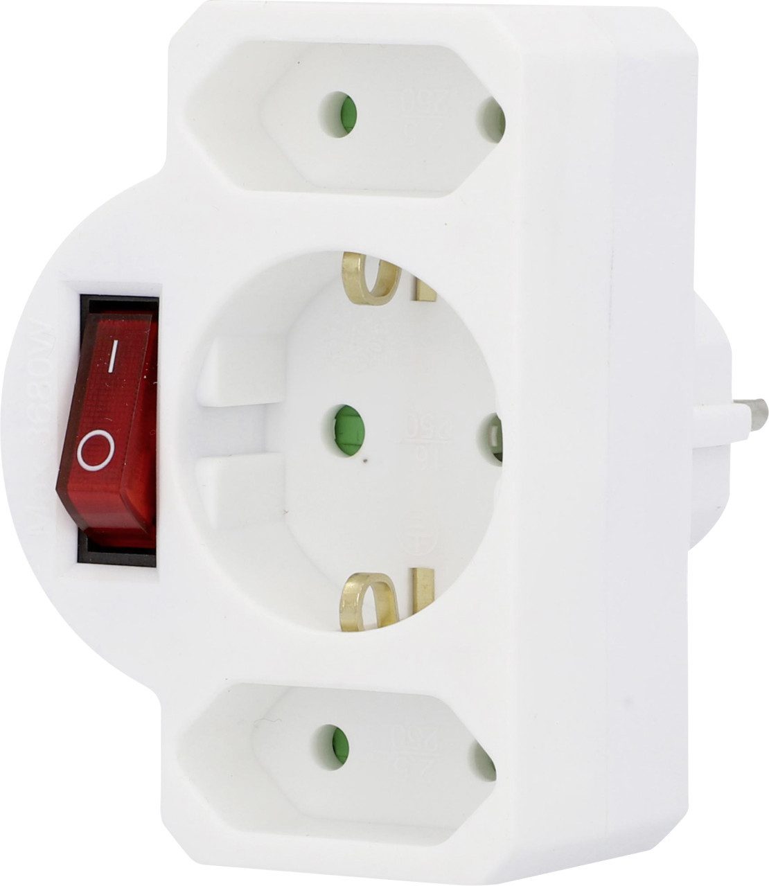 UNITEC Bürostuhl Zwischenstecker 2-fach Euro 1-fach günstig online kaufen