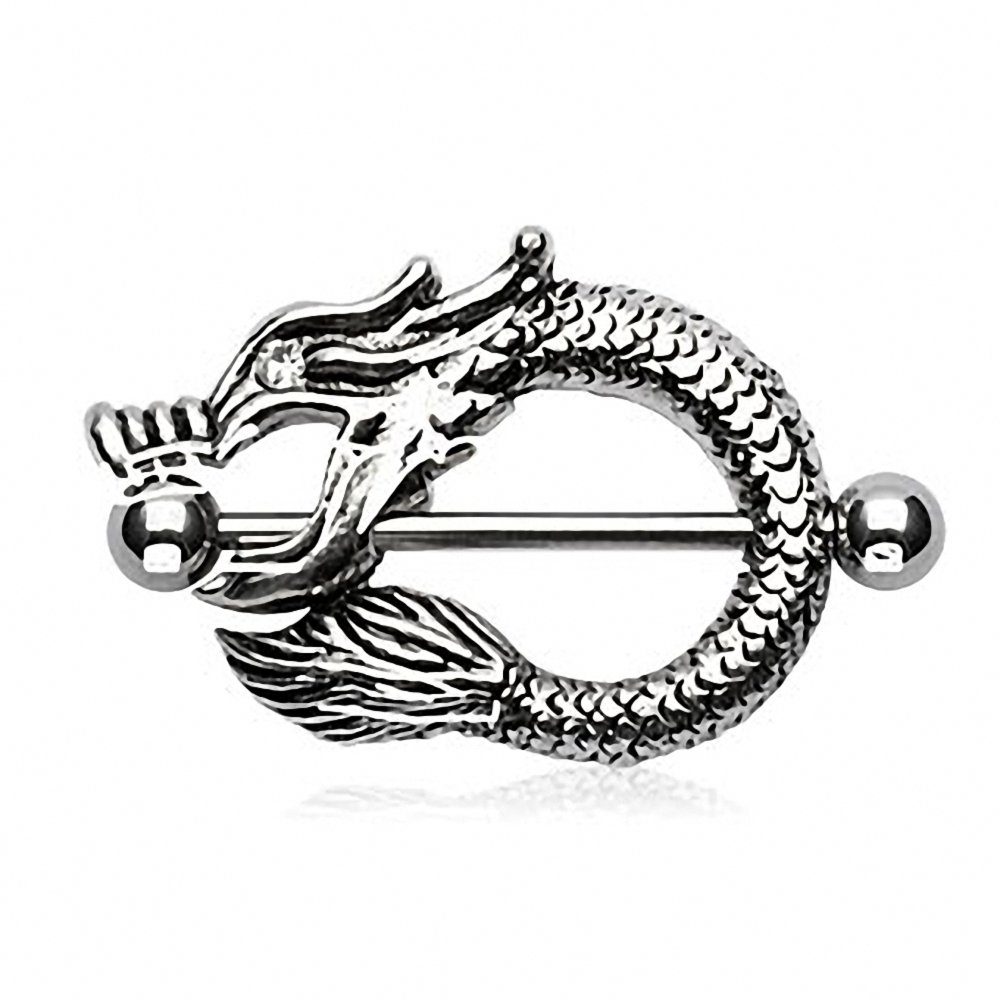 Taffstyle Intimpiercing Intim Brustpiercing Schild Drache günstig online kaufen