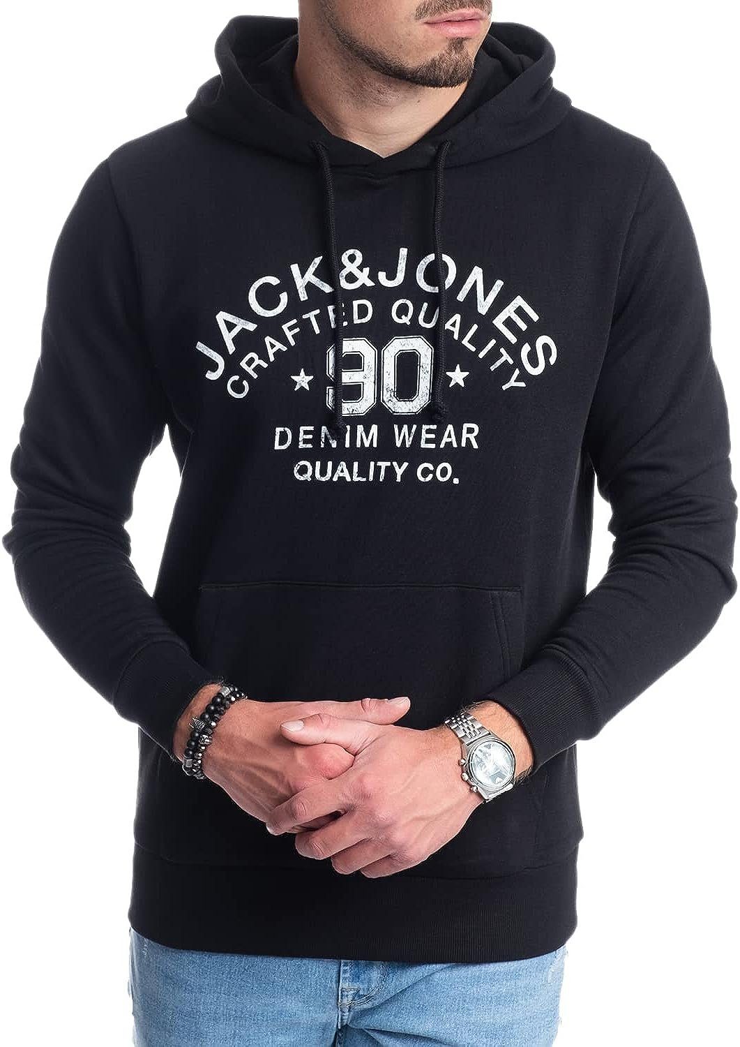 Jack & Jones Hoodie mit Kängurutasche, mit Kapuze, mit Logodruck – Bild 2 von 2
