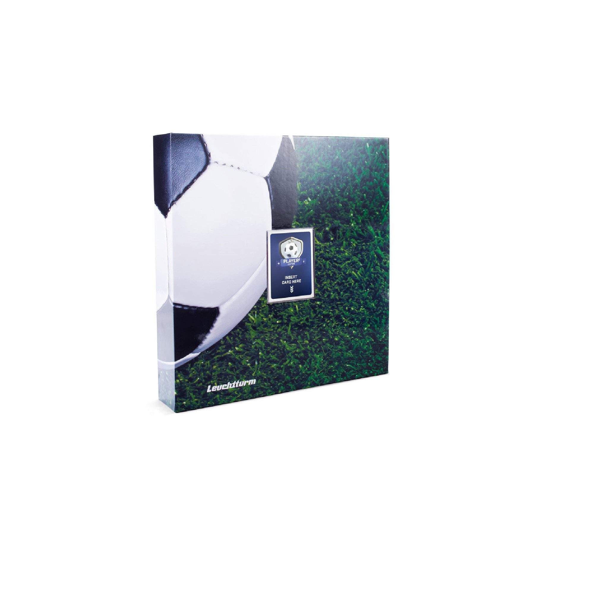 Leuchtturm Sammelkarte Leuchtturm Fußball album inkl. 5 Pro Seiten (schw)