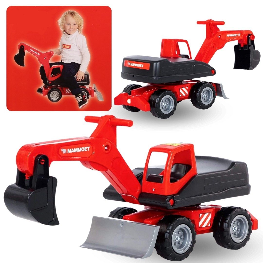 Sarcia.eu Spielzeug-Bagger MAMMOET Mega-Radbagger, Kinderspielzeug, Baumaschine