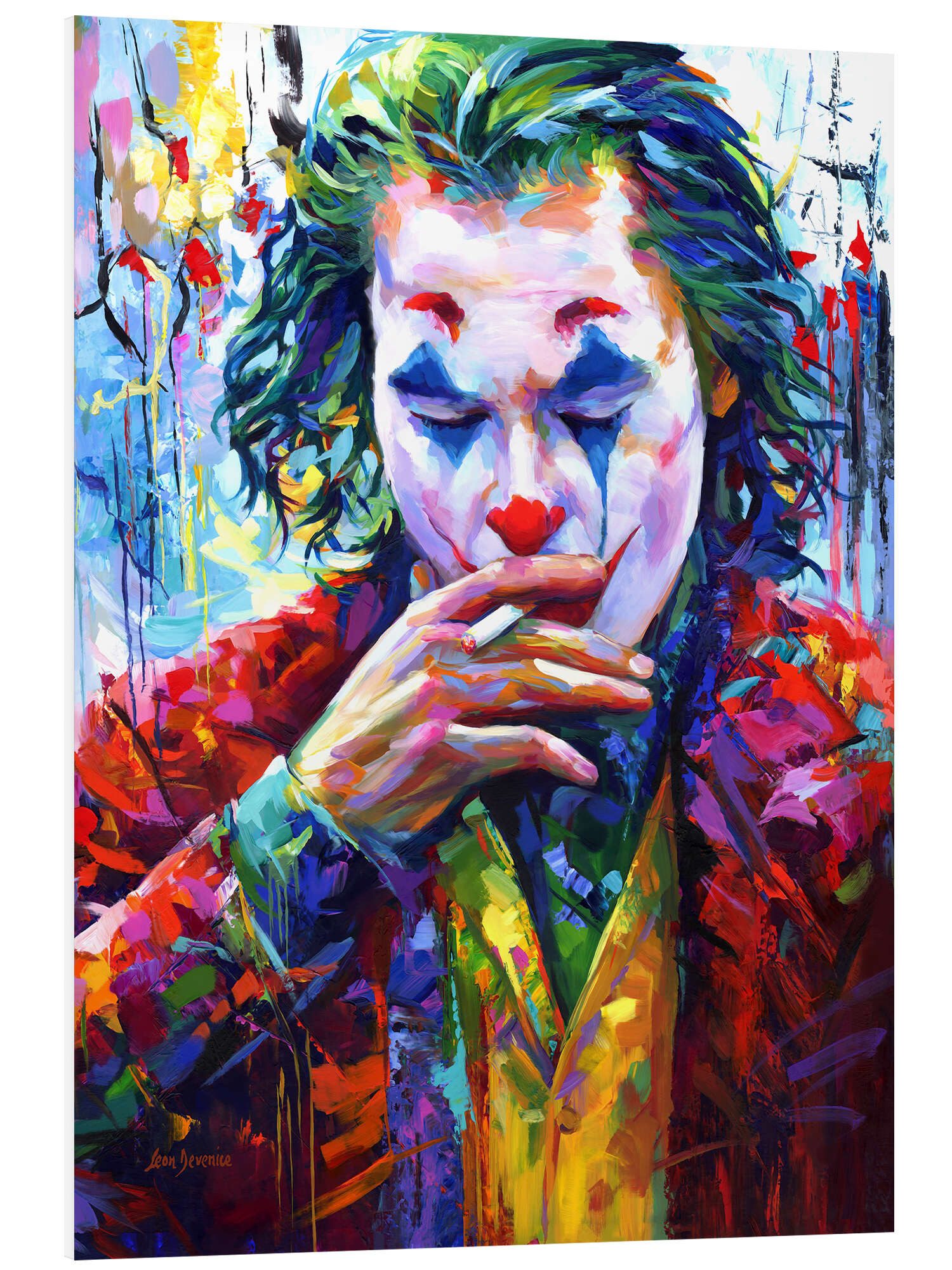Posterlounge Wandbild Smoking Joker Pop Art, günstig online kaufen