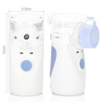Randaco Mini-Inhalator Inhaliergerät Tragbarer Mini-Inhalator Baby-Inhalato Nano Zerstäuber, 2 Arten von Inhalationsmethoden