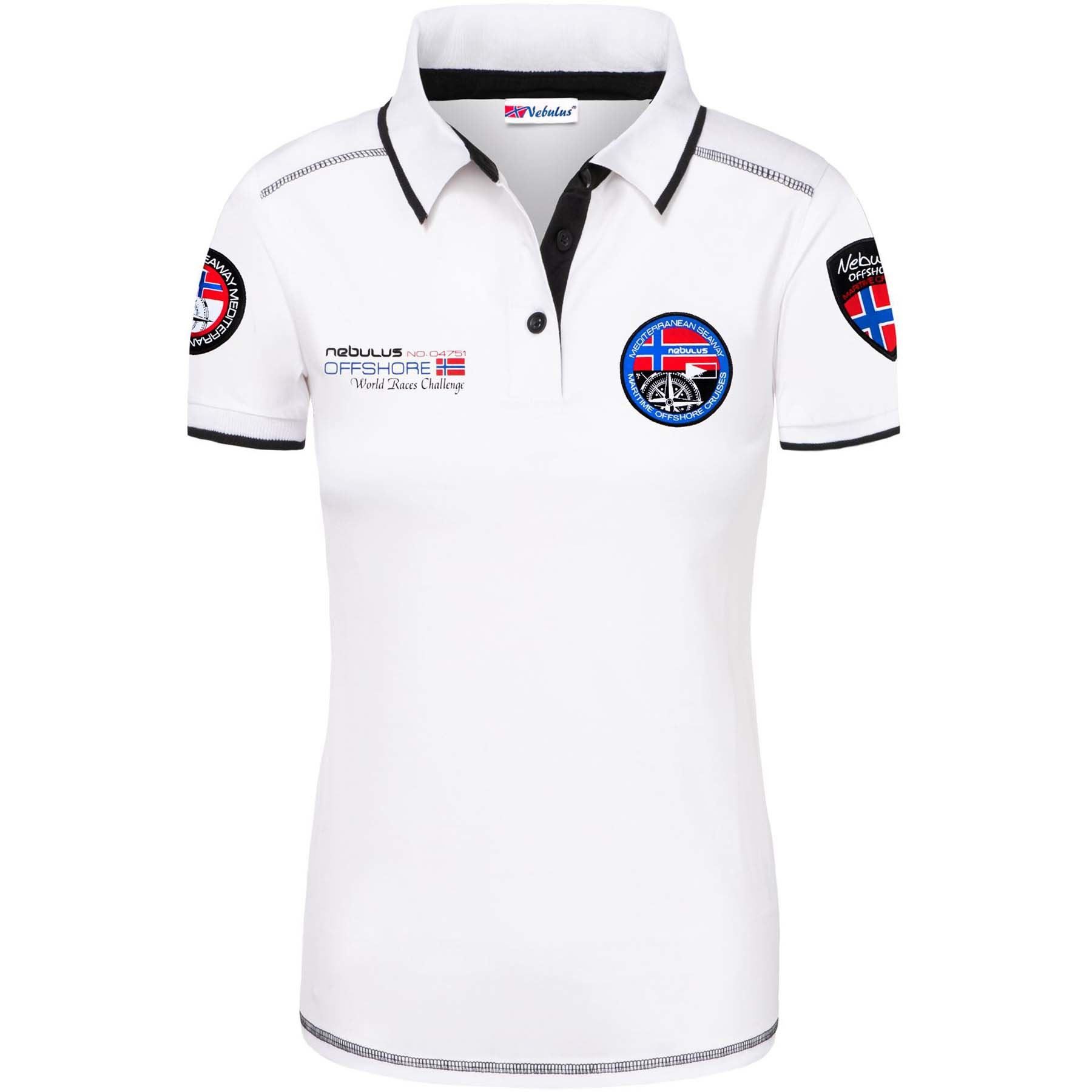 Nebulus Poloshirt FORWARD, P4052 - Damen, weiß, XXL/44