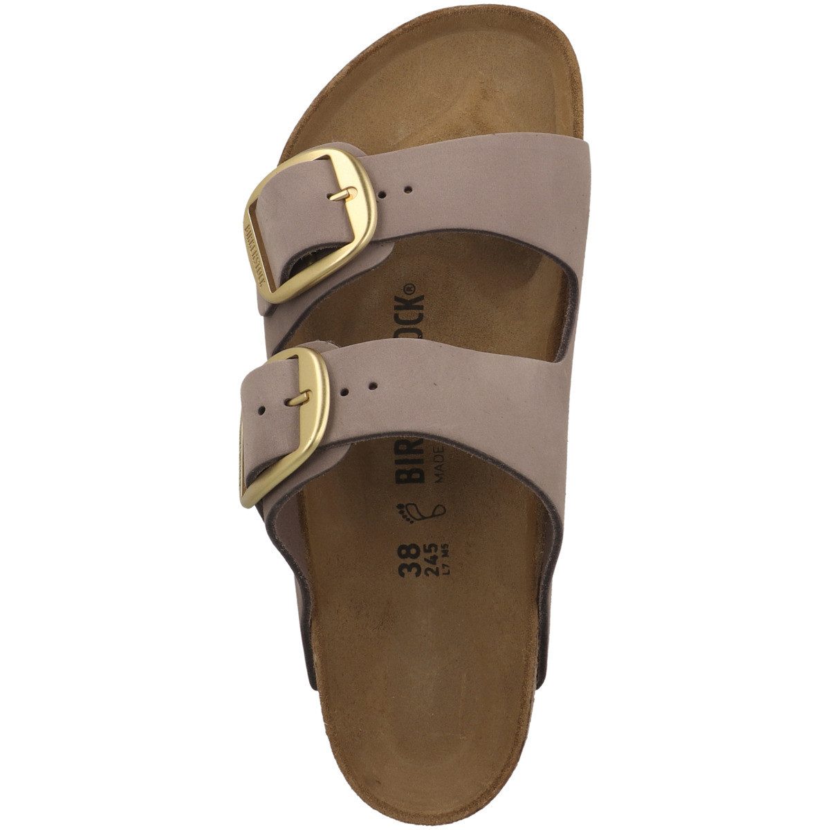 Birkenstock Arizona Big Buckle Nubukleder normal Damen Pantolette Sandalett günstig online kaufen