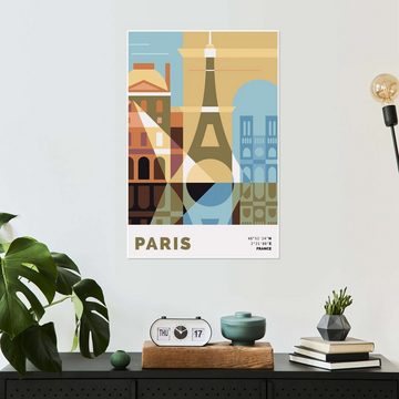 Posterlounge Poster Nigel Sandor, Paris, Illustration