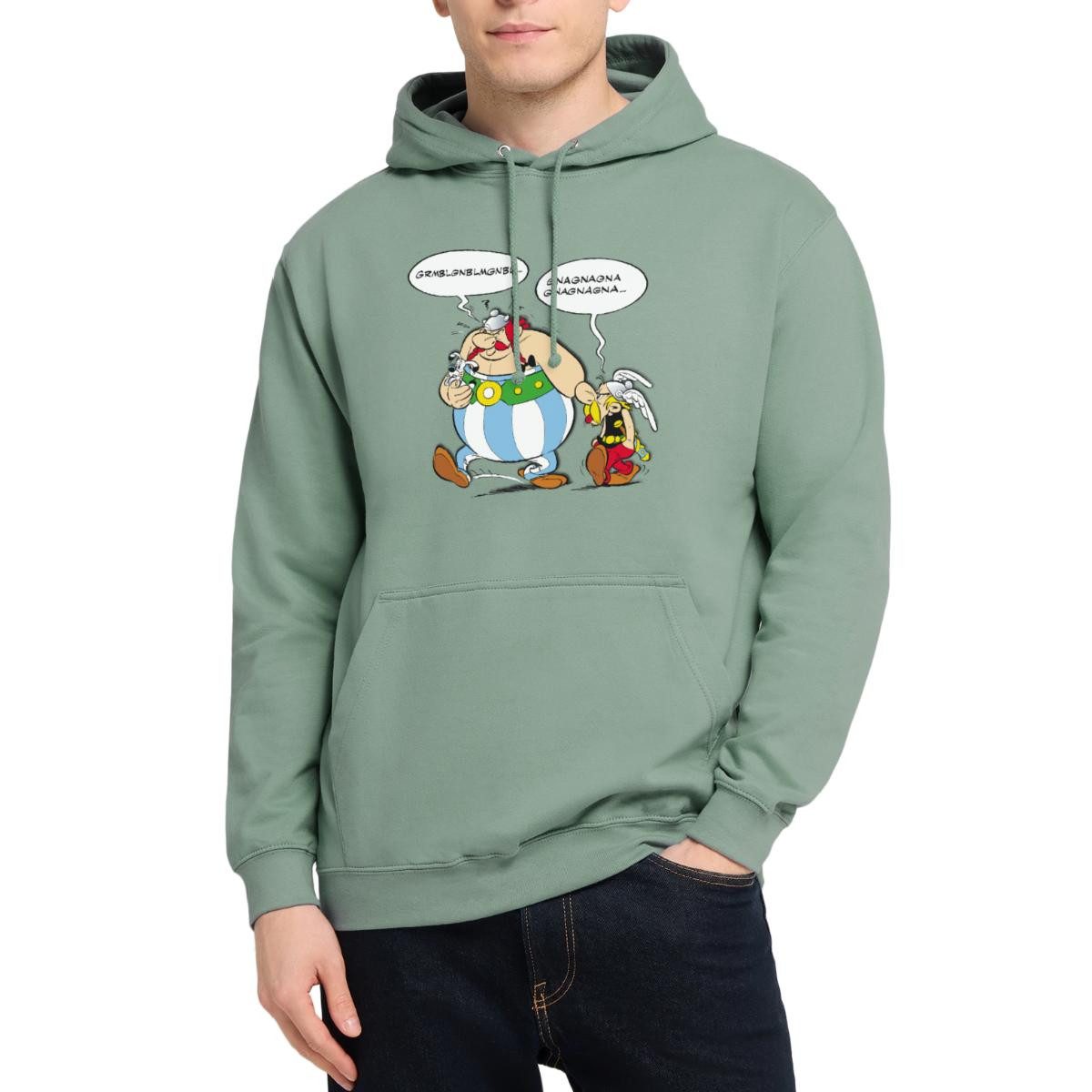 Spreadshirt Hoodie Asterix & Obelix Schmollend Streit Beleidigt Unisex Hoodie (1-tlg)