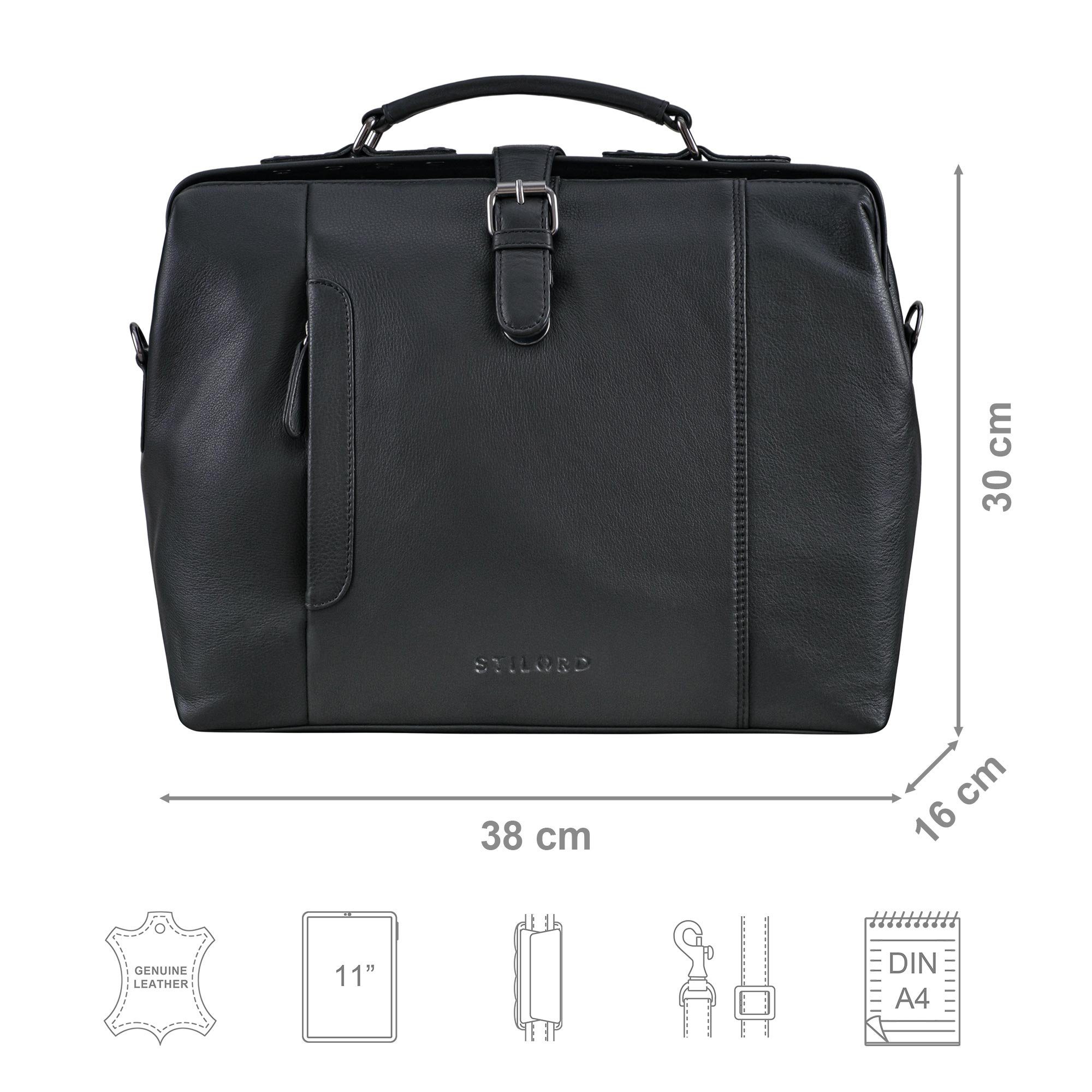STILORD Handtasche "Casey" Vintage Handtasche Leder Damen Herren Arzttasche