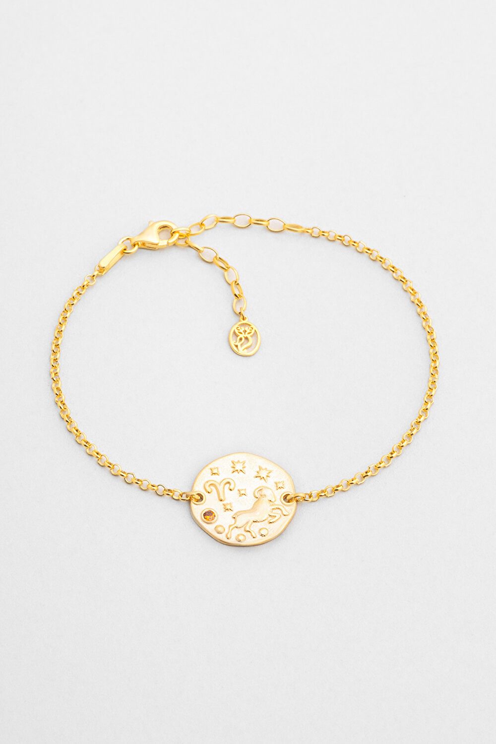 So CHIC... Armband Aries 18K Gelbgold beschichtet 20 cm Silber Armband