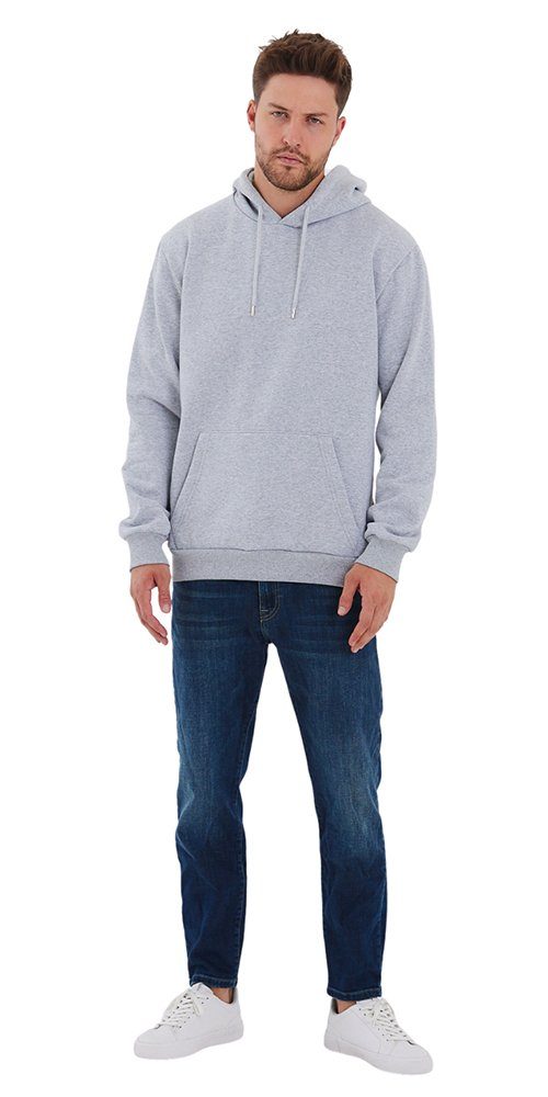 mit Sweatshirt COMEOR Hellgrau Herren Kapuze Hoodie Kapuzenpullover