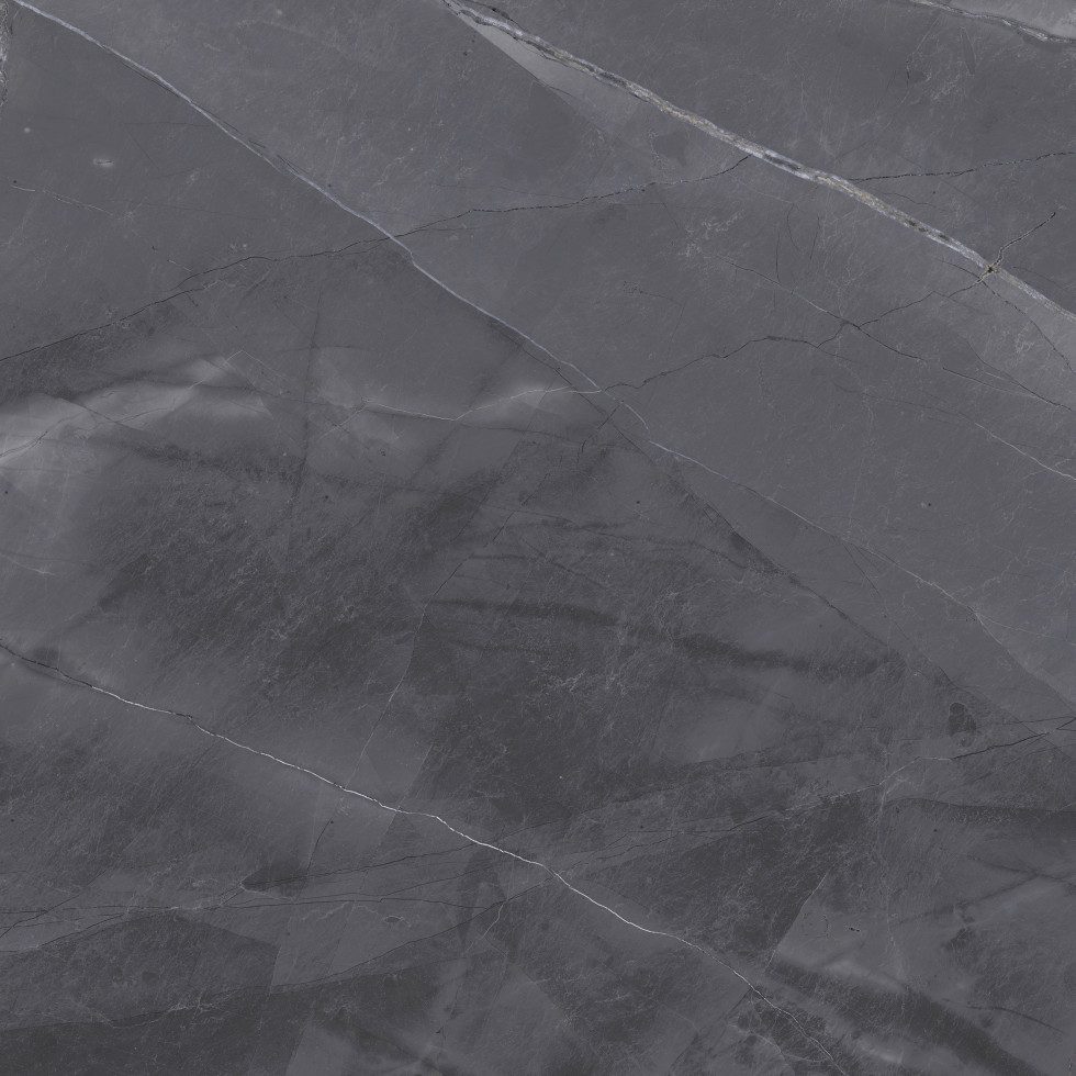 Vabene Wandfliese Bodenfliese Feinsteinzeug Opium 60 x 60 cm schwarz, Feinsteinzeug, Schwarz