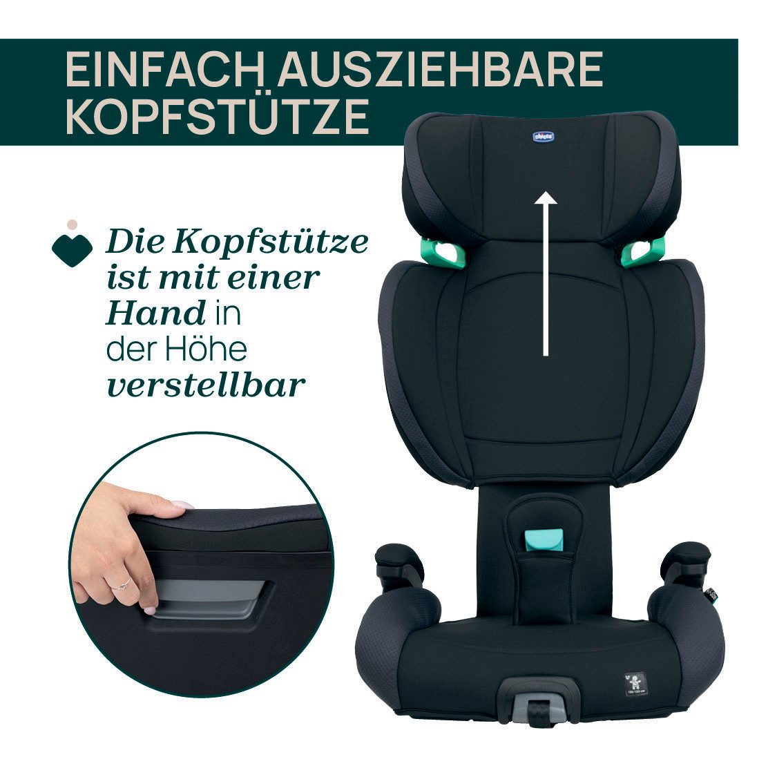 Chicco Autokindersitz Quizy i-Size, ab: 3 Jahre, bis: 12 Jahre, ab: 100 cm, bis: 150 cm, (100-150 cm)