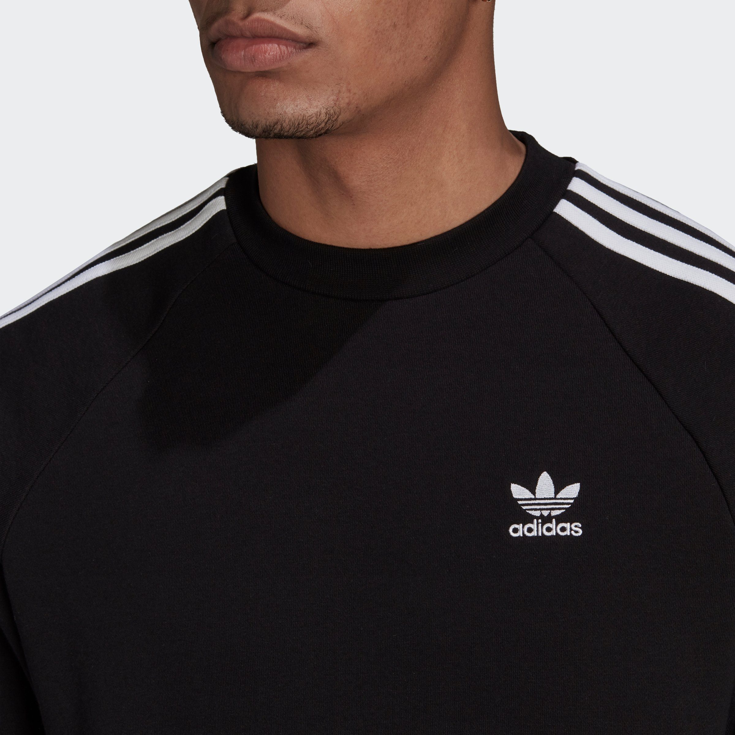 Sweatshirt adidas 3-STREIFEN CLASSICS BLACK Originals ADICOLOR