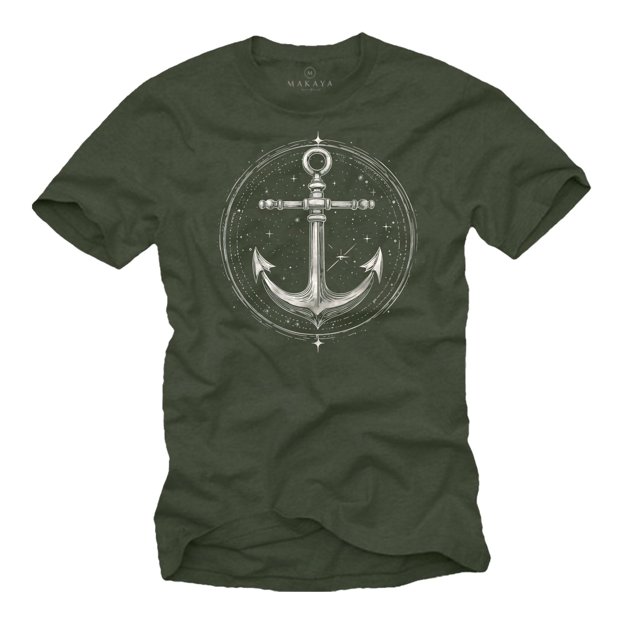 T-Shirt mit Anker Motiv für Männer Tattoo Style Art Design