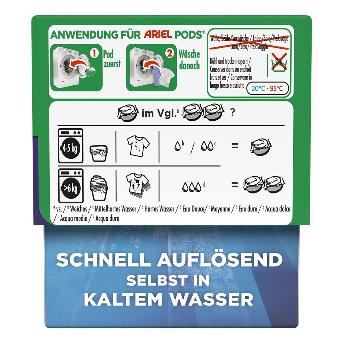 ARIEL Allin1 PODS Universal+ Vollwaschmittel (19 WL / 19 Pods)