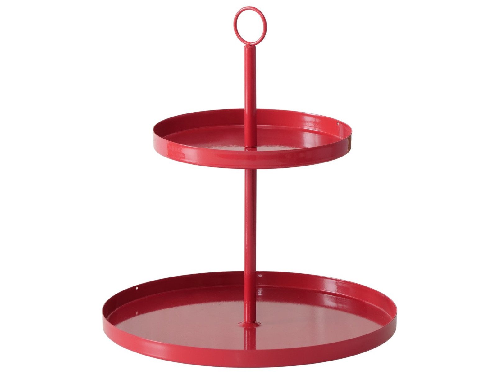 BOLTZE Etagere Samina Etagere rot 34cm (1 Stück), Eisen, (Etageren)