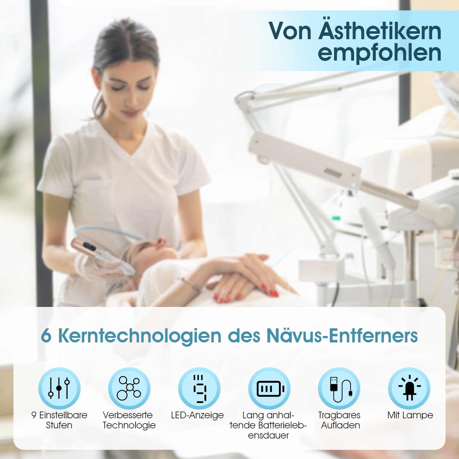 Entfernen, (Nävus, Pigmentflecken) Stärke 9 LCD-Bildschirm, Mitesserentferner Warzen Muttermale, Muttermal Entfernen, Körper LOVONLIVE und Hand Plasma für Sicher, Pen